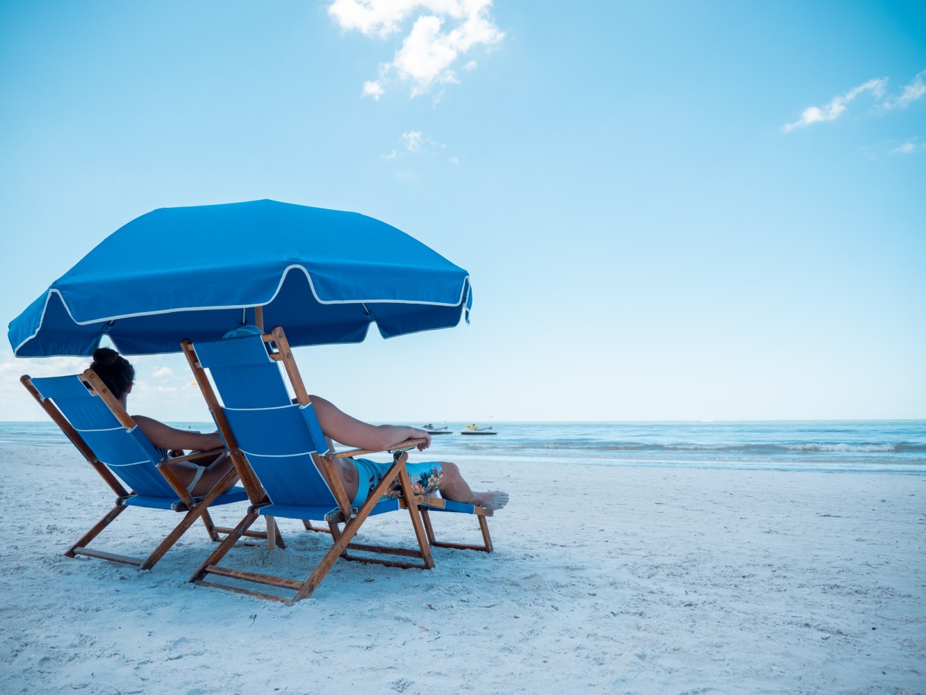 Beach Chair and Umbrella rental from Holiday Water Sports on FortMyers Beach
