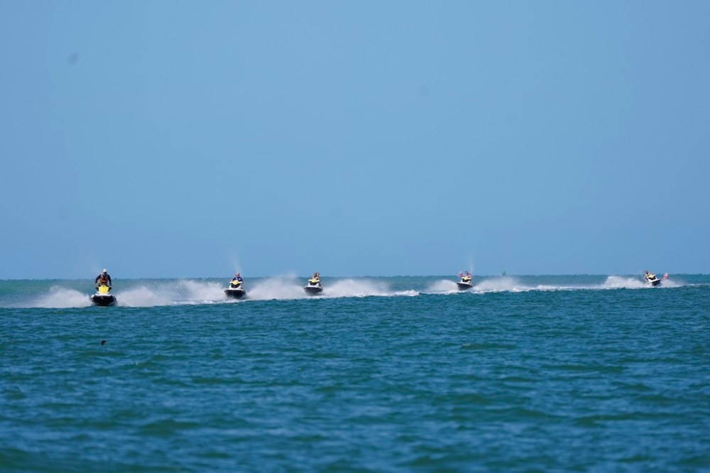 Jet Skis from Holiday Water Sports in the waters of Fort Myers Beach